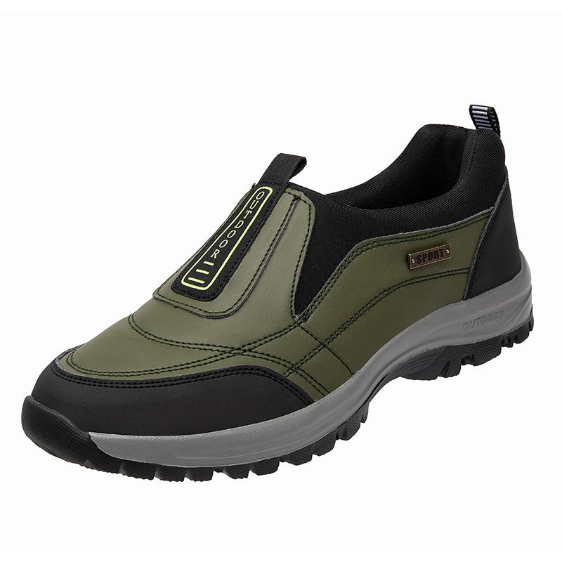 Spring Autumn Outdoor Leisure Sports Elderly Walking Shoes Men's Large Size Mountaineering Running Shoes Trendy and Fashion