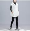 Spring and Autumn Women's Plus-Size Vest Casual Loose Hooded Vest Cardigan Sweatshirt Vest Outerwear