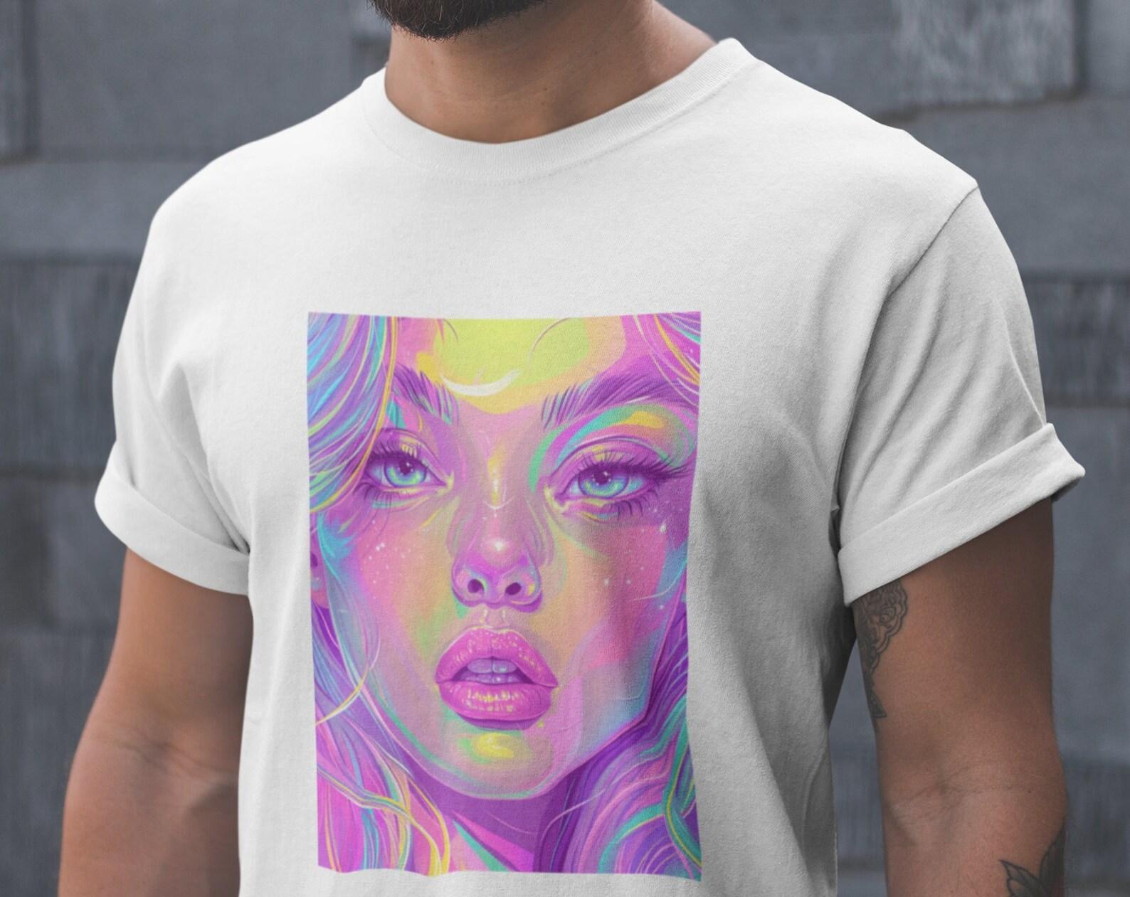 Glitter Goddess T-Shirt – Holographic Glam, Alluring Cotton Tee 4XL