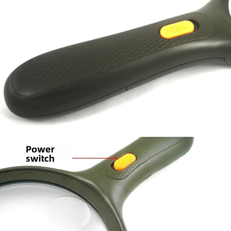 Handheld Magnifying Glass With Led Backlit For Reading Books