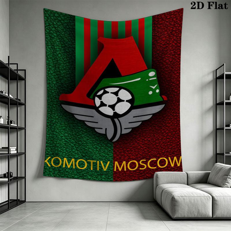Lokomotiv Moscow Spark Wall Hanging Printed Fabric Blanket Decorative Tapestries for Bedroom Living Room Home Decor