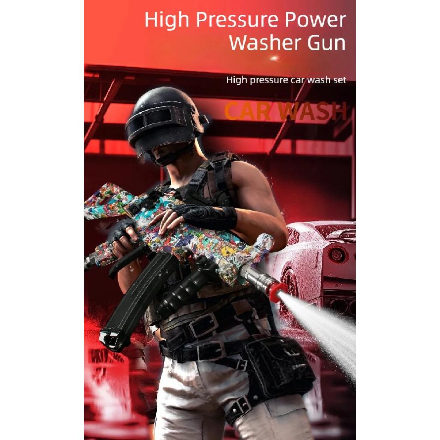High Pressure Power Washer Gun for Car Wash Quick Connect Plug for Foam Cannon & Garden Hose, Professional Car Cleaning Tool