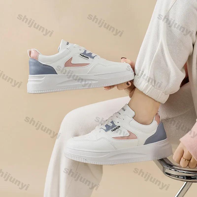 Women's Fashion Sneakers Tennis Sports Shoes Autumn New Lace Up Outdoor Female Casual Vulcanised Shoes Ladies Casual Sport Shoes
