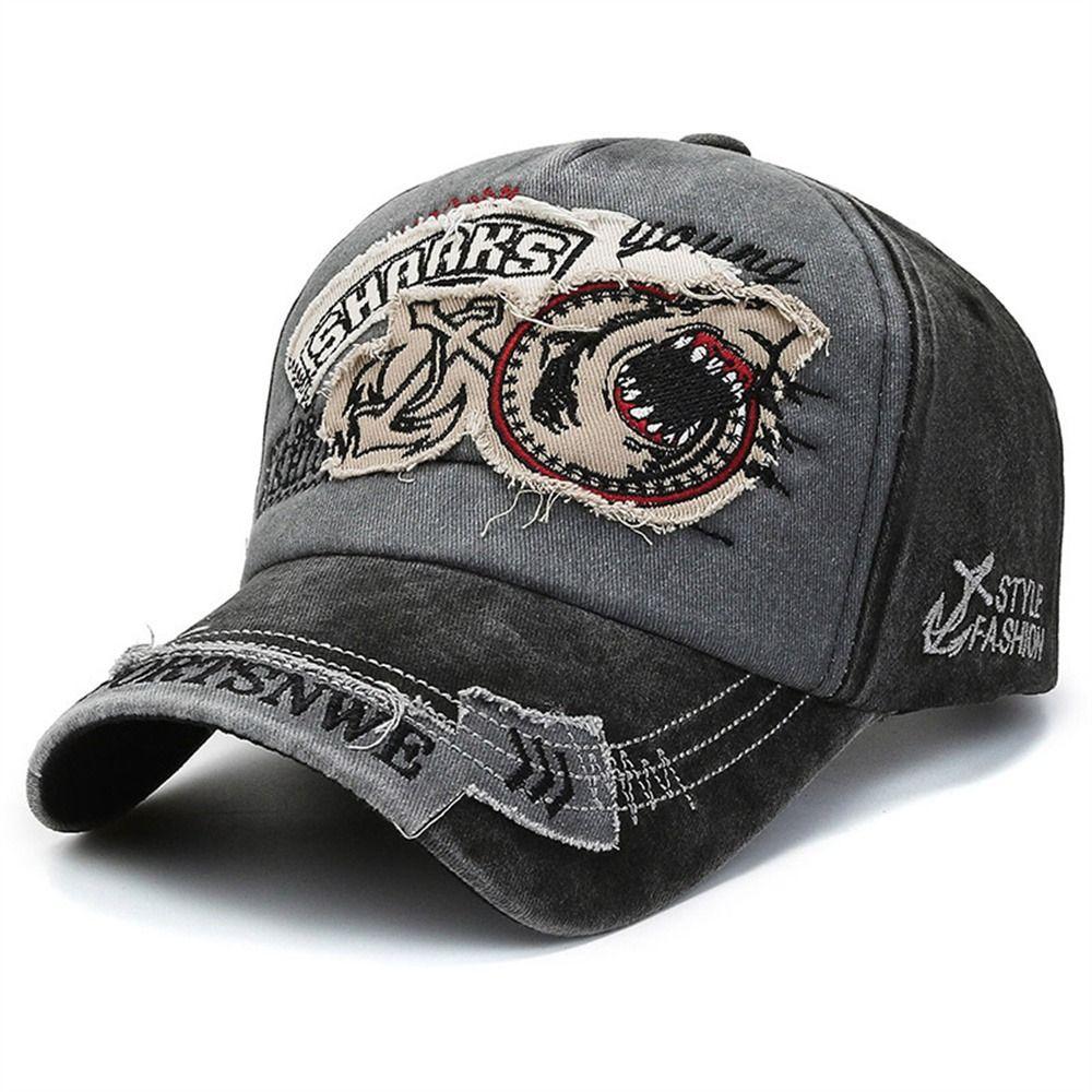 Animal Snapback Hat Adjustable Truck Cap Fashion Shark Baseball Cap  Summer