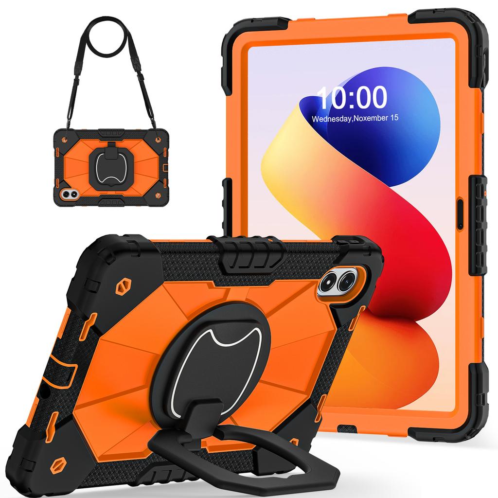 Tablet Case For Xiaomi Redmi Pad 2 Pro Silicone + PC Hand Grip Kickstand Cover with Shoulder Strap