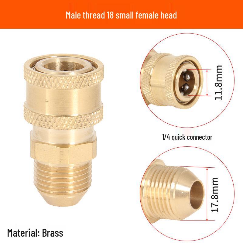 2-Point Brass Quick Connect High-Pressure Water Gun Hose for Car Washing and Cleaning 380.