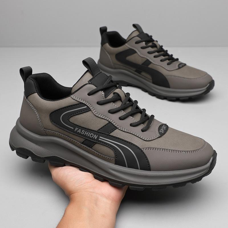 Men's shoes soft-soled leather shoes men's sports and leisure shoes young men's travel shoes dad shoes tide 2025