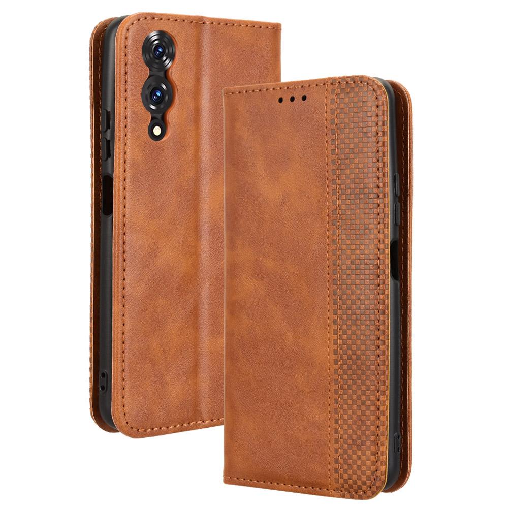 For Cubot A10 Case Wallet Stand Retro Texture Leather Phone Cover