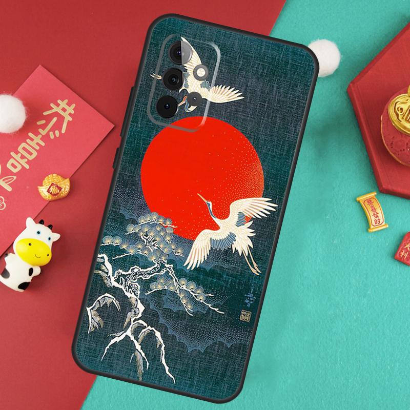 Japanese Style Art Japan Case For Samsung Galaxy A13 A33 A53 A15 A25 A35 A55 A54 A34 A14 A71 A51 A12 A32 A52 Cover