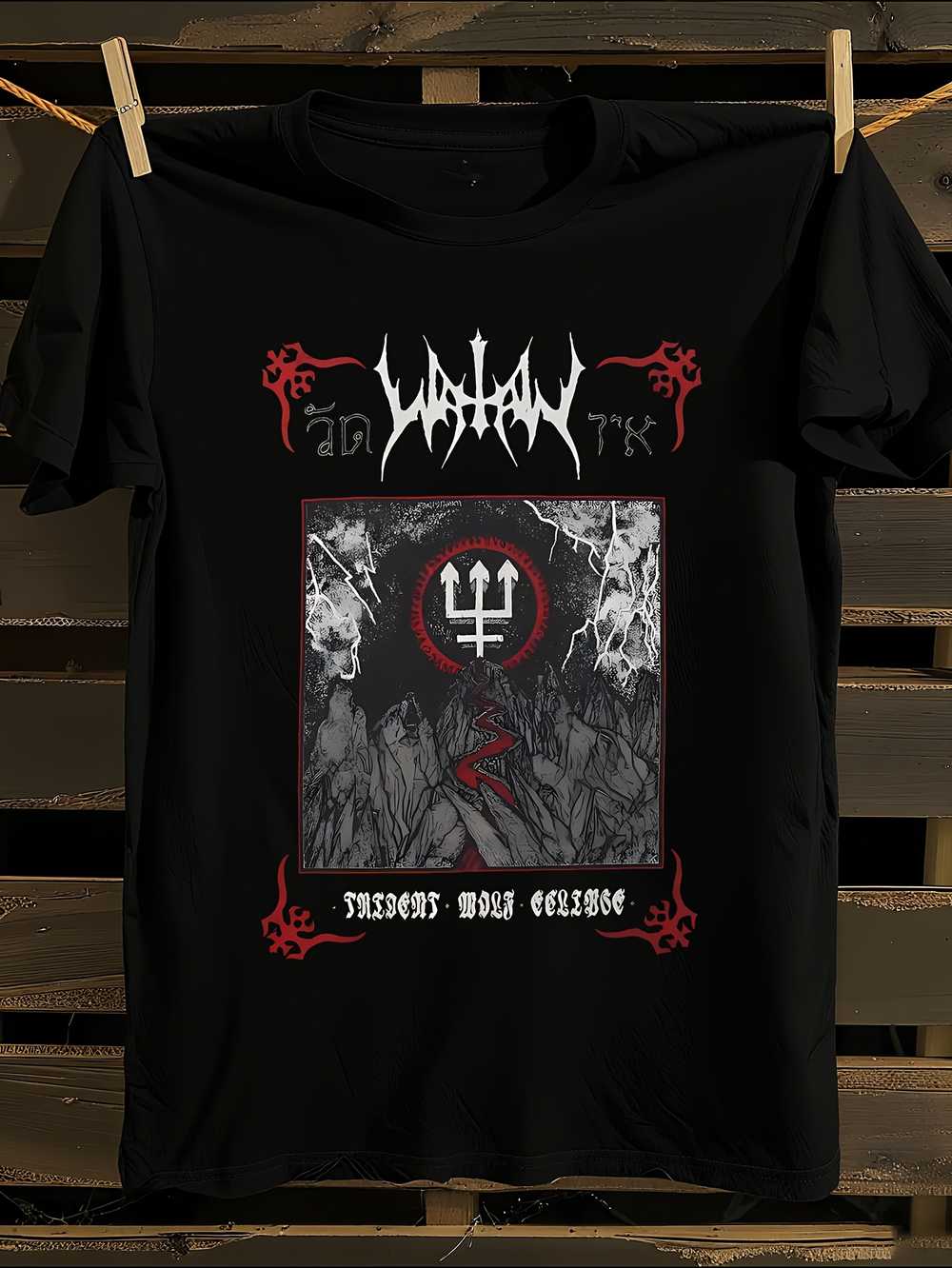 Watain Trident Wolf Eclipse T-Shirt XL