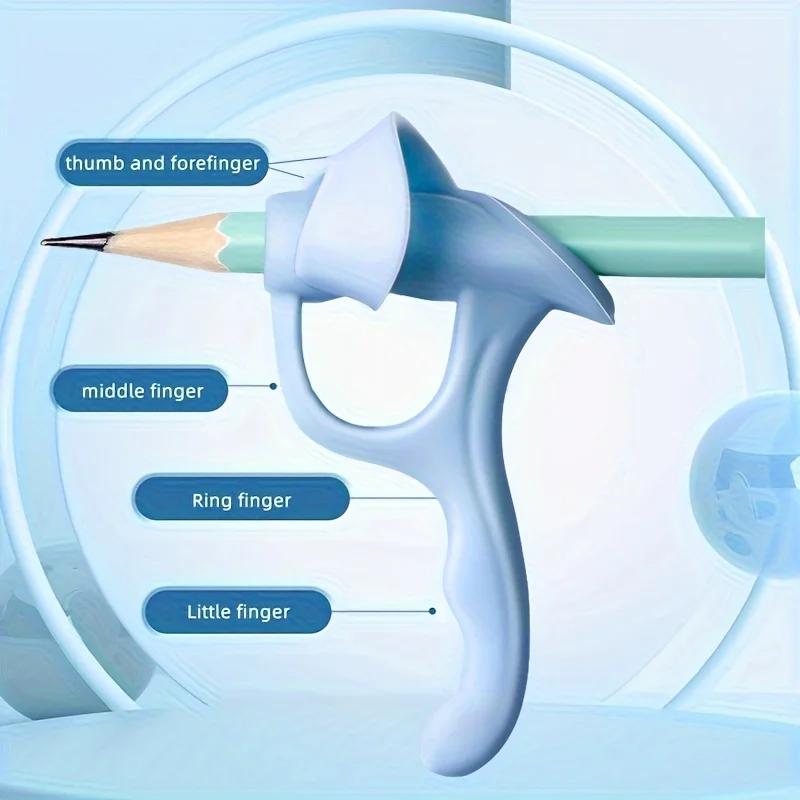 4pcs Grip Pen Corrector, Writing Posture Assistance Tool, Soft Rubber Grip Pen, Handwriting Assistance Correction Tool