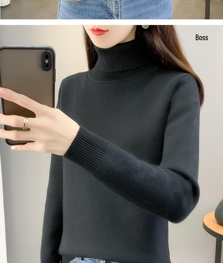 2025 Women's Plus Velvet Knitwear: Thick Warm Autumn/Winter One-Piece Sweater