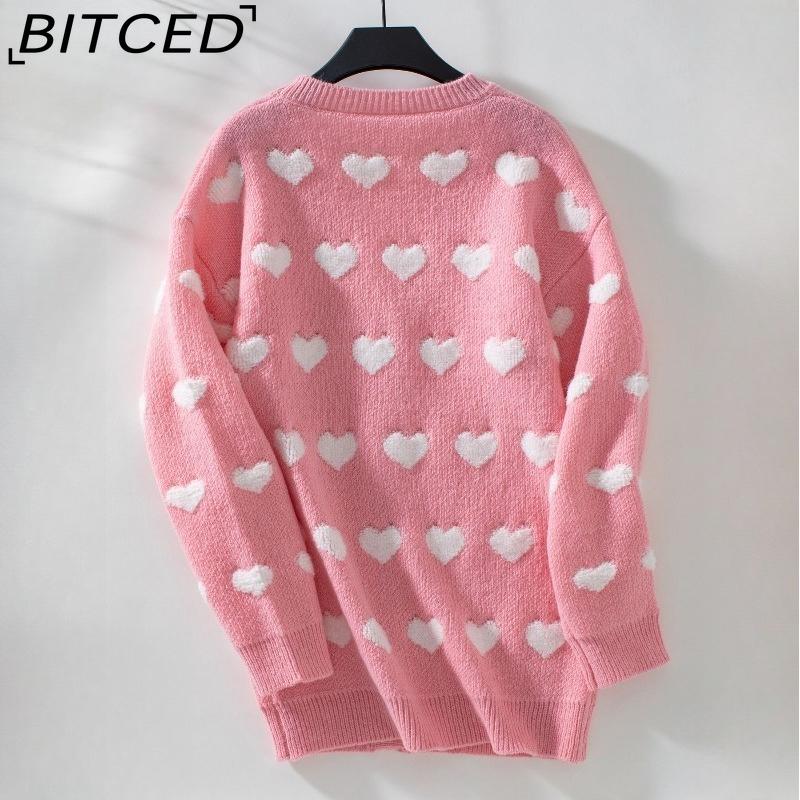 BITCED Knit Cardigan - Mid-Length Button-Up Sweater for Women: Sweet and Fashionable for Fall/Winter