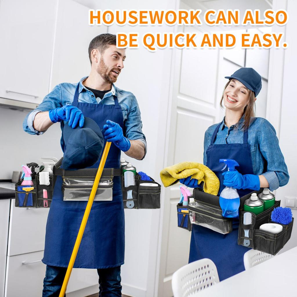 Handwerker Werkzeuggürtel Verstellbarer Reinigungs Werkzeuggürtel Werkzeuggürtel Mit Mehreren Taschen Reinigungsschürze Für Sanitär Bau