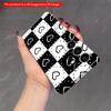 2DFlat Samsung phone case Black and White Heart Checkered Pattern Phone Case Applicable to Galaxy S22 S23 S24 S25ULTRA S26 A12 A13 A14 A15 A16