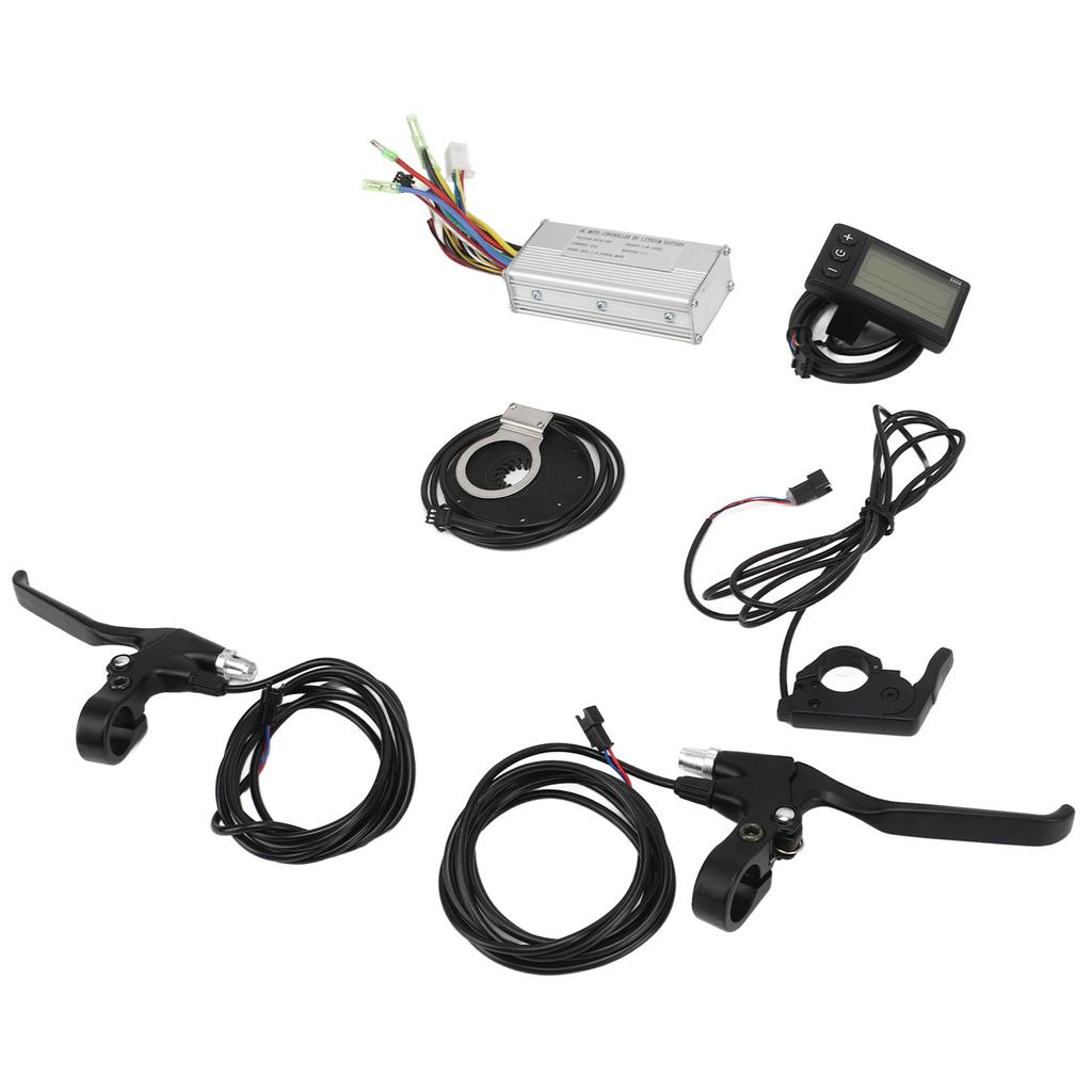 500W 22A DC 36V 48V Electric Bike Controller S866 Display Meter Thumb Throttle Brake Handle Set