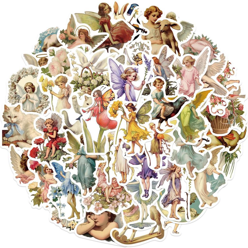 50 Elf Oil Painting Stickers for Journals, iPads, Phones & Laptops