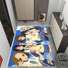 Anime Characters Pose Carpet Suitable for Entryway Study Room Outdoor Dining Room Antislip Carpet Anime Office Decor Best for Christmas