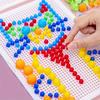 Creative DIY Mushroom Tacks Set: 1 Board, 240 Small, 40 Medium, 16 Large Tacks, And Colorful Instructions for Ages 3-6