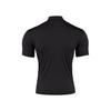 Men Casual T-shirt Half High Collar Short Sleeve Slim Fit Pullover Tops Solid