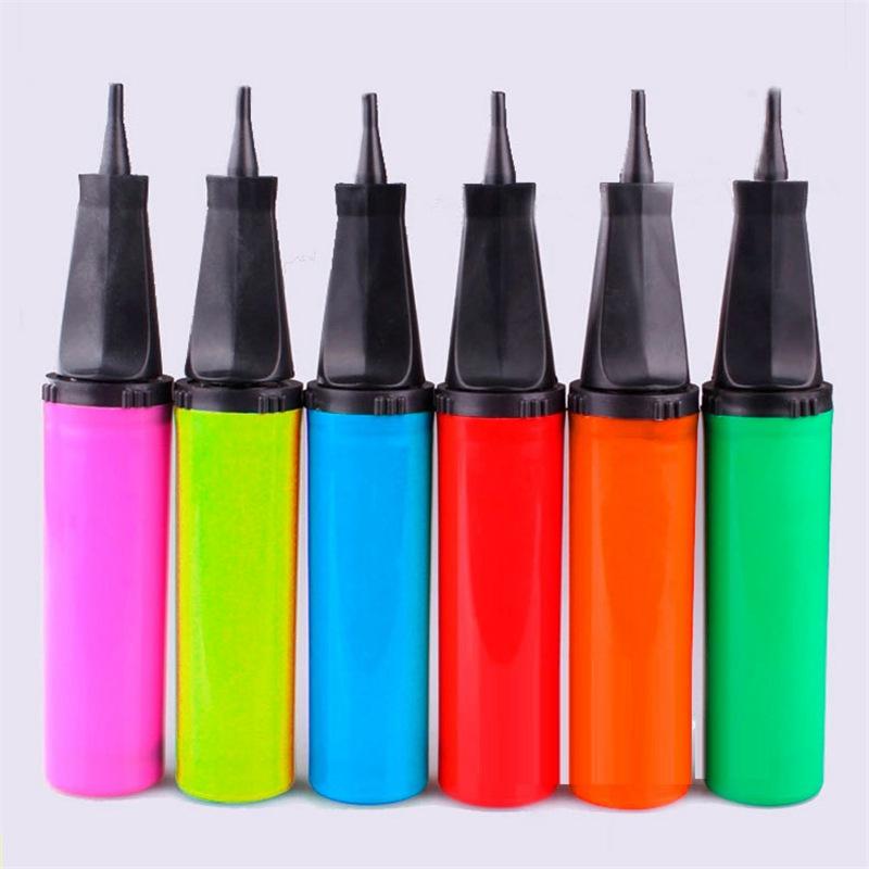 

Durable Portable Random Color Plastic Inflator Hand Held Party Balloon Pump
