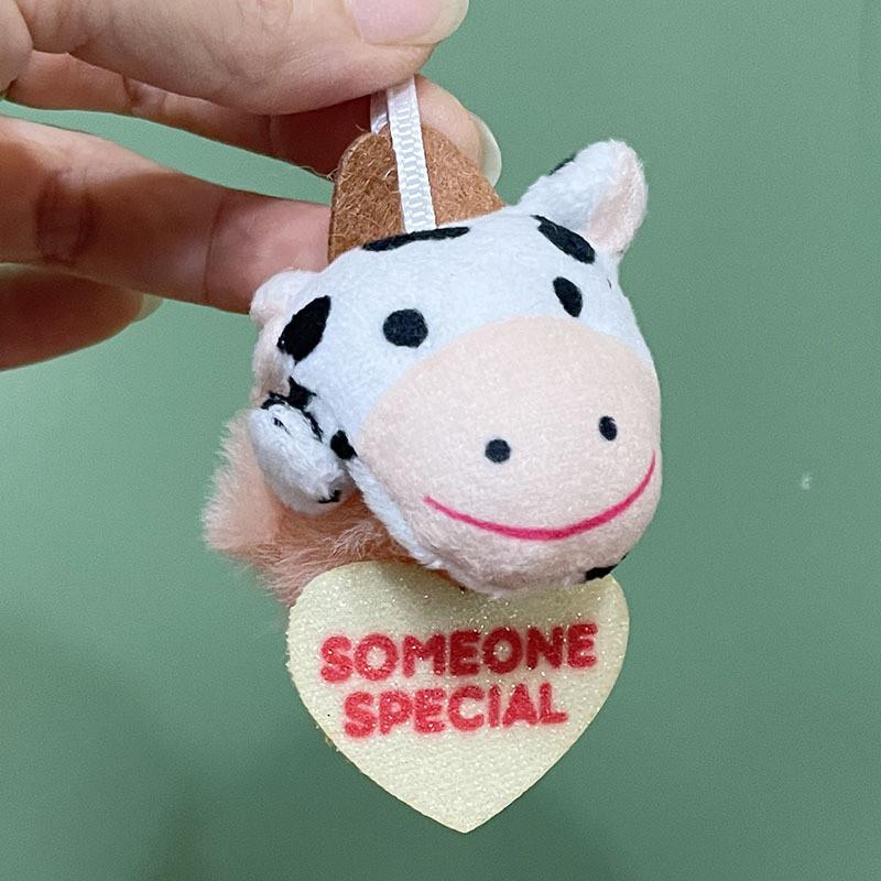 Cartoon Panda Easter Animal Plush Toys Heart Style Pendant Decorations Gift