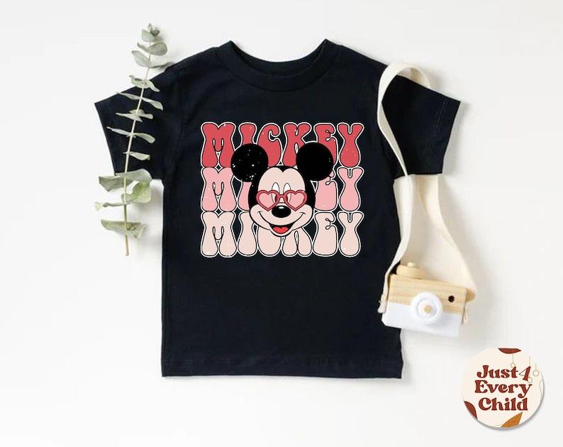 Valentine Tshirt, Mickey s Valentine Tee, Cool Mickey Mouse Shirt, Valentines Day Toddler T-Shirt, Disney Shirt 110