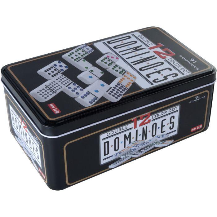 Jeu de société - URÉA - DOMINOS DOUBLE 12 - 91 pièces - Urèa plastique - 2 joueurs ou plus