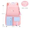 New primary school bag, women's light casual children's backpack, cute lady contrasting color student bag