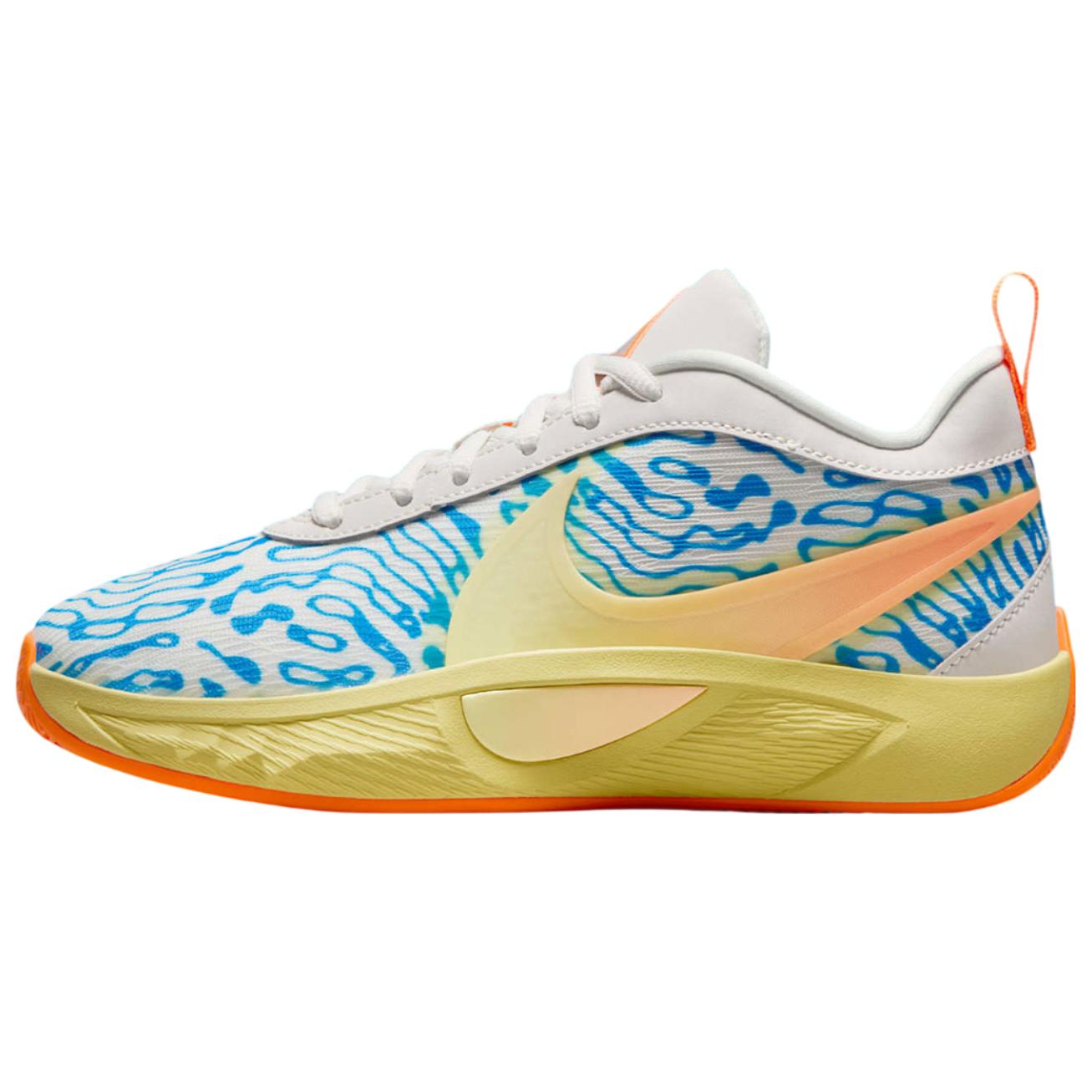 

new Nike Giannis Freak 6 Anti Slip Wear Resistant Low Top Basketball Shoes Unisex White Blue Orange 37.5