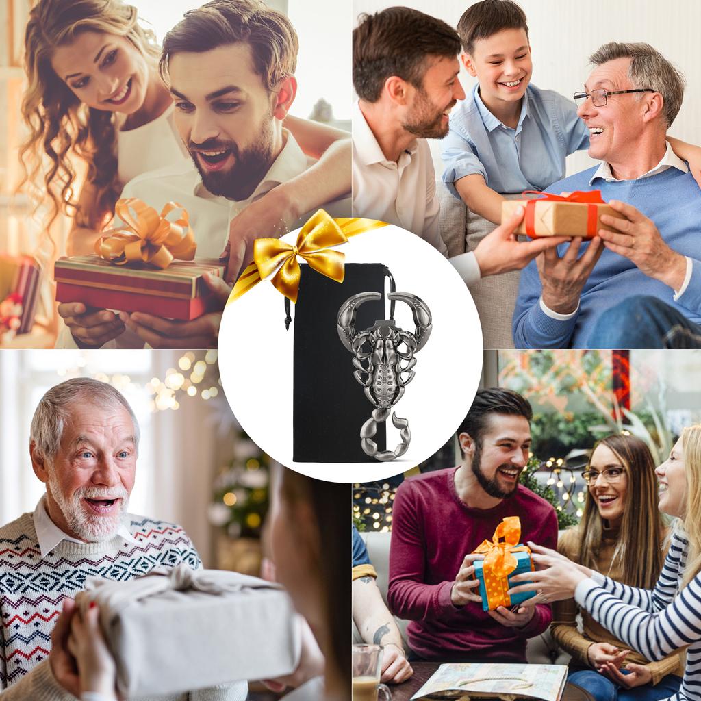 Unikátní otvírák na láhve ve tvaru štíra Dárková taška pro muže Manžela Speciální narozeninový dárek pro muže Personalizovaný vývrtka na sodu pivo