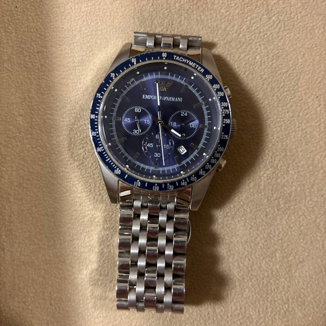 Used EMPORIO ARMANI quartz watch blue