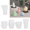 Halloween Silikonform 3D Geister Kerzenformen Handgemachte Backformen Epoxidharzformen Duftkerzenformen
