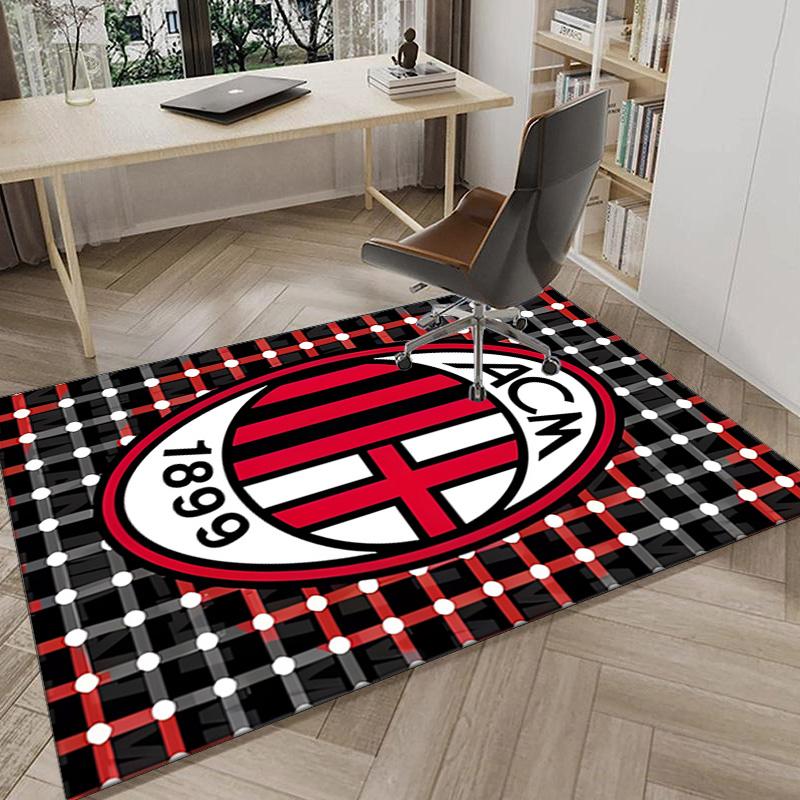 Milan Football club Printed Area Rug for Office, Chair Rug, Decorative Carpet Floor Mat, Large Size Fan gifts Christmas gifts