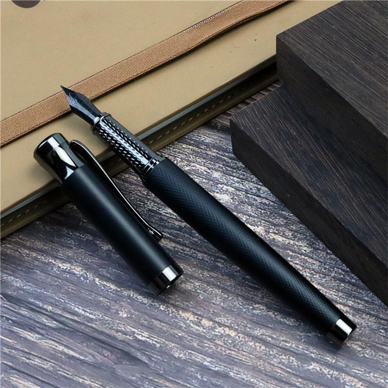 Luxury fountain pen, high-end metal copper pen body, 0.5 pointed office gift pen, student practice pen