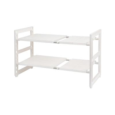 [Recommended by a Professional Organizer] TITIROBA Under-Sink Storage Rack, Extendable, 2-Tier, Easy Assembly, Kitchen Storage Shelf, Bathroom