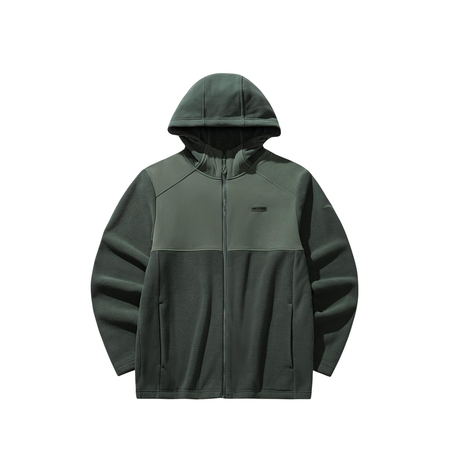 ANTA Jackets Men s Earth Green 2 Hooded Thickened Other 152616702-2 4XL