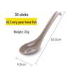 MOLUONA Colorful Melamine Soup Spoons with Year of the Fish Design, 30-Pack