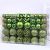 100-Piece Christmas Tree Ornament Set: Shiny, Hollow 3-6cm Balls