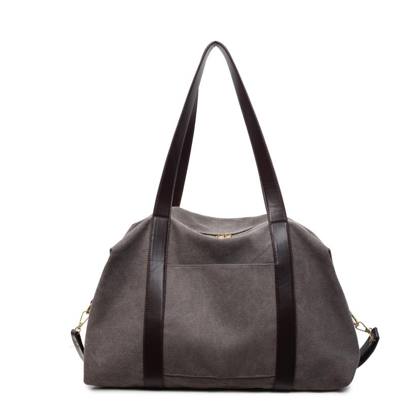 Literature and Leisure Large-capacity Handbag Bag Women's New Canvas Tote Bag 2025 Autumn and Winter Niche Fashion Messenger Bag