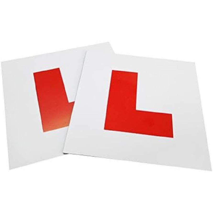 WINOMO 2Pcs Magnetic Learner L Plates Motorcycle Car Sticker Magnetic L Plates Learner Driver Plates