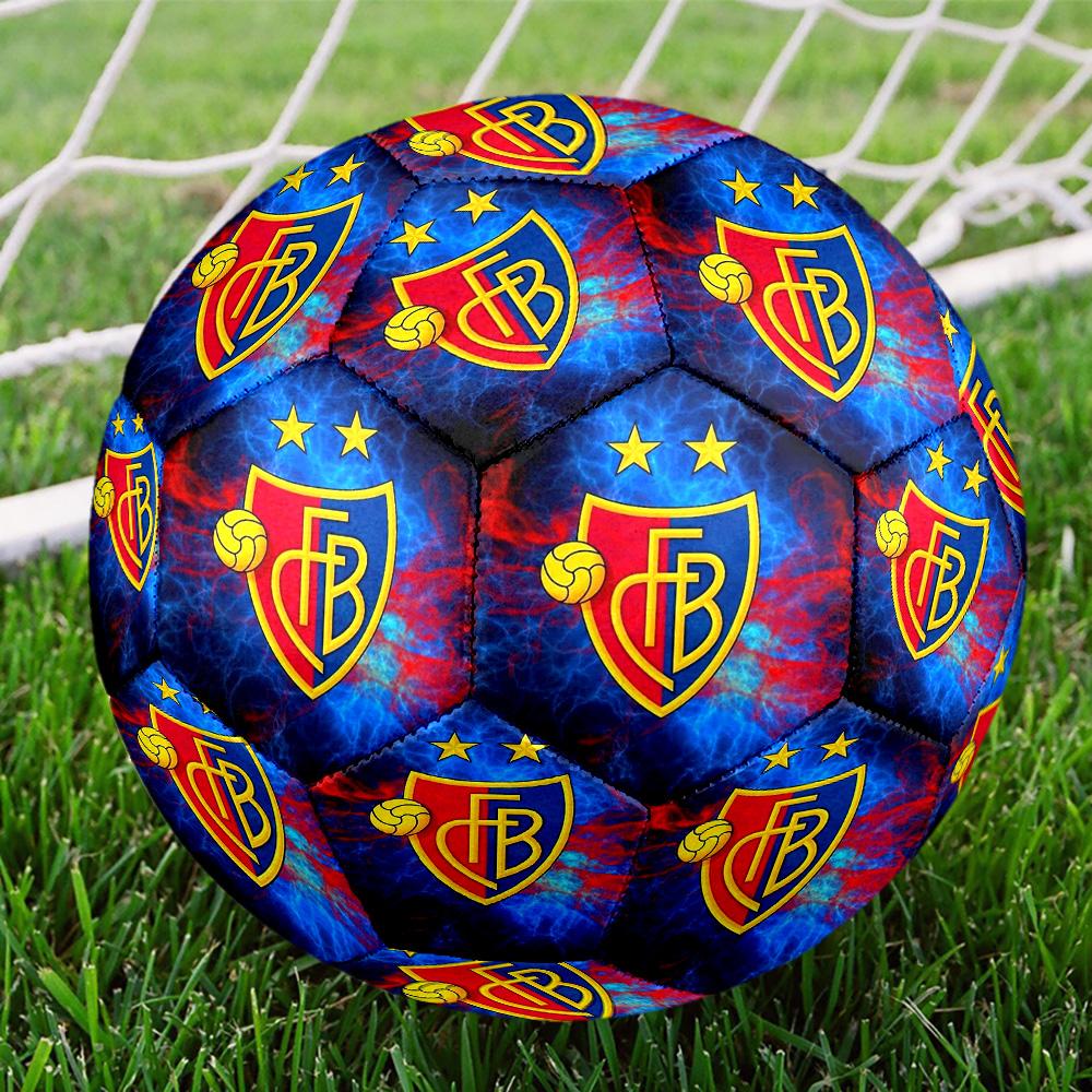 FC Basel 1893 Pallone da Calcetto Indoor Taglia 5 Colorato Per Tutte le Età Cucito a Macchina PVC Pronto per la Competizione Resistente Alta Rimbalzabilità