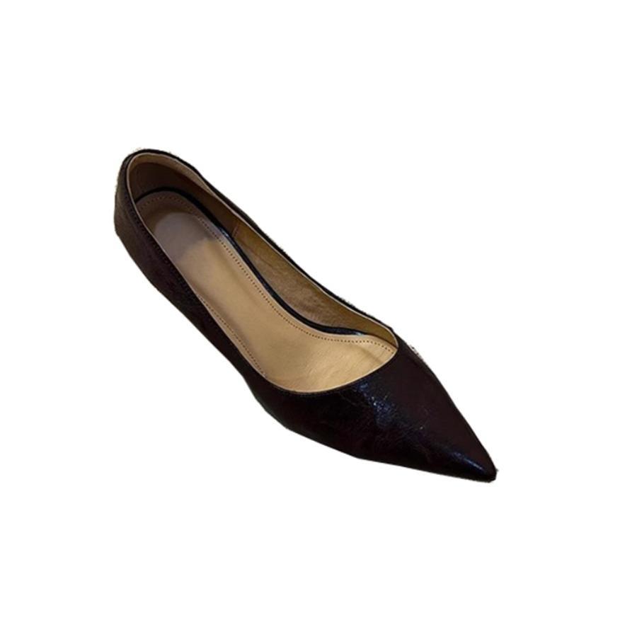 Pantofi Mici De Piele Frantezi Femei Piele Lacuata Incaltaminte Mary Jane Unice Primavara Si Vara Navetita Munca Tocuri Inalte