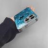 Heart Paw Print Pattern Electroplated Silver Tempered Glass New Phone Case for iPhone 16 15 14 13 12 11 11Pro Max
