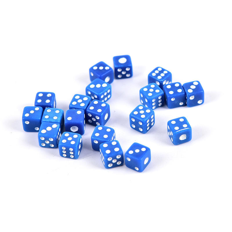 20Pcs/Set High Quality Standard 5Mm Dice Acrylic For Playing Game 5 Colors