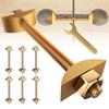 6Pcs Practical M8x100mm Drawbolt Connectors for Butcher Block Bed Rail Table Top Joint Fastening Hardware Daily Use