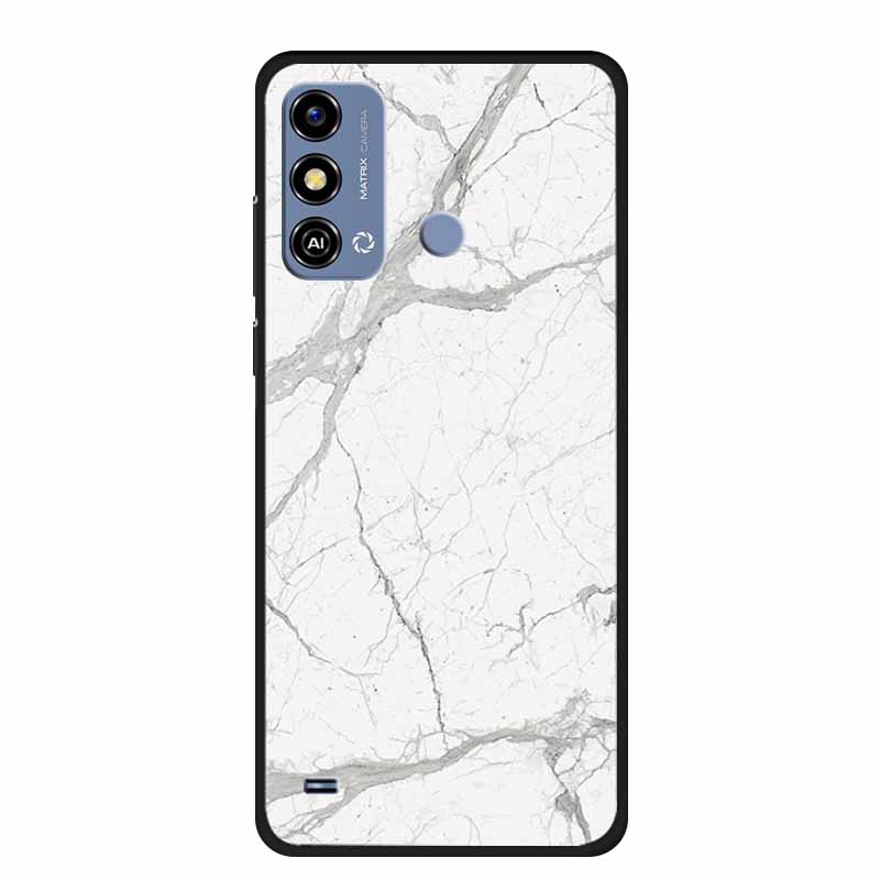 Soft Silicone Cover For ZTE Blade A53 / A53Pro / A53Plus Case Marble TPU Black Protector Case for ZTE Blade A53 Plus Cover Funda