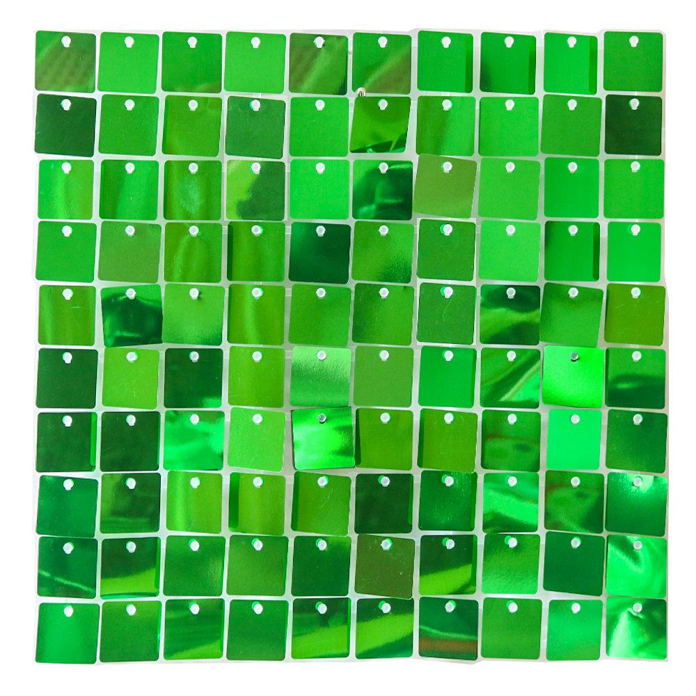Square Shiny Snap-Lock Wind-Driven Sequin Panels for Background Wall Decoration