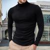 Mens Lightweight Slim Fit Turtleneck Pullover Casual Long Sleeve