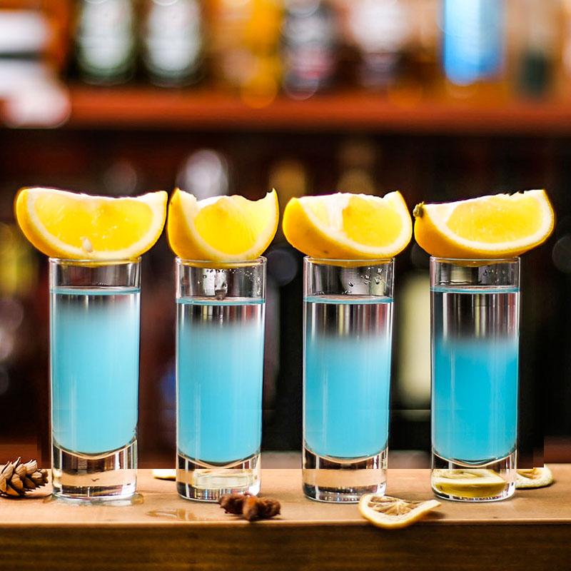 

Set of 4 Tall Shot Glasses Mini Mug 70ml 70ml